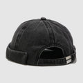 Identique pour hommes et femmes Chapeau brimless de couleur unie avec motif brim roulé Fe