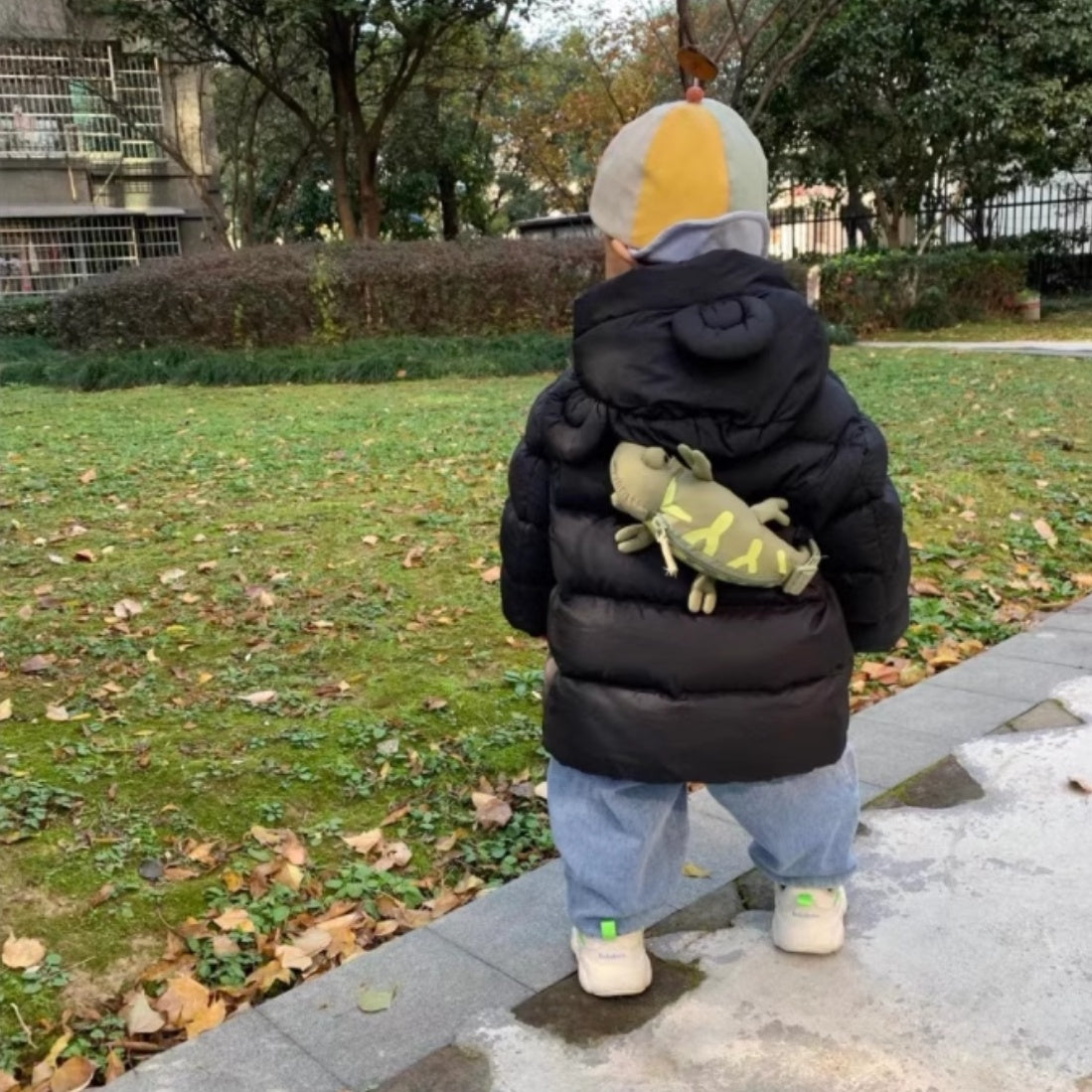Cartoon Cute Green Lizard Sac Chameleon Sacs pour enfants