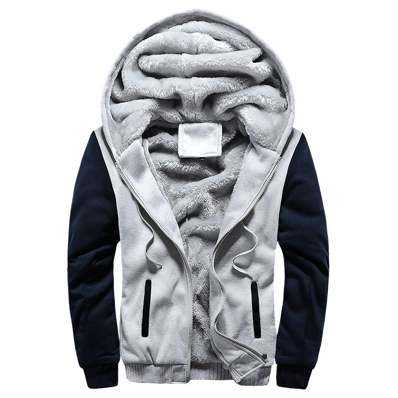 Homme style coréen Vêtements de sport rembourrés en polaire et en coton extra épais