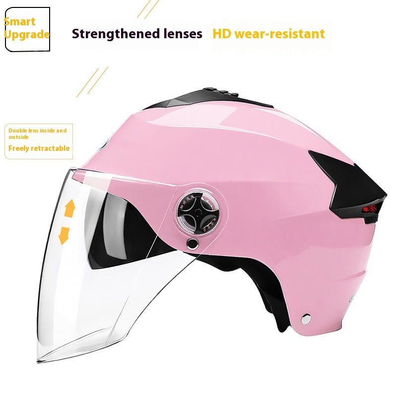 Casque de vélo électrique hommes et femmes quatre saisons casque universel de batterie voiture