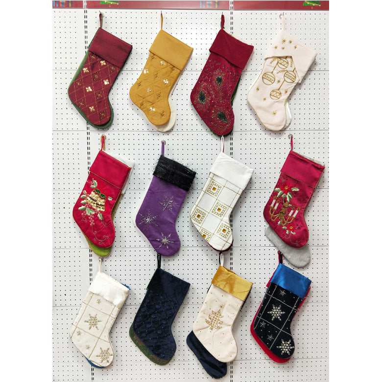Broderie perlée Accueil Noël Bas