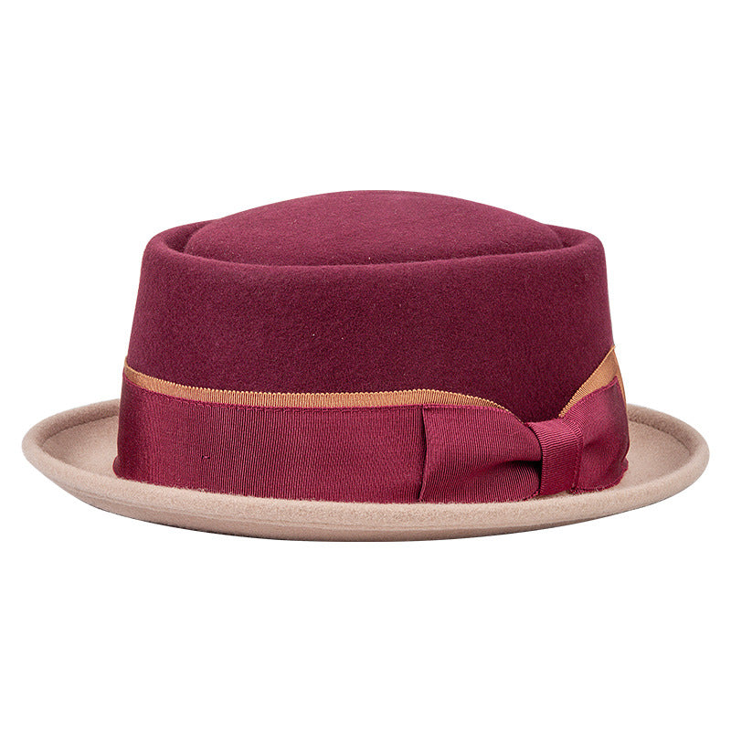 Chapeau en laine Vintage style britannique