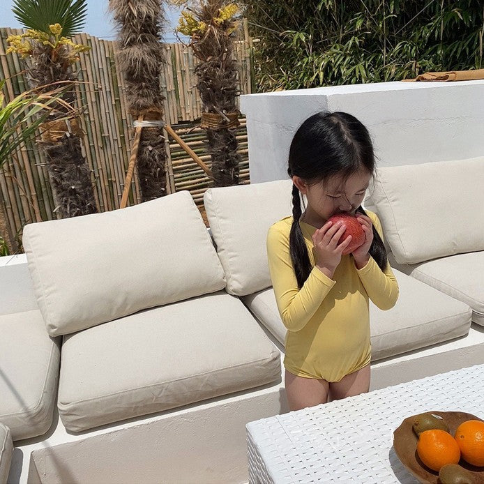 Maillot de bain à manches longues en une seule pièce