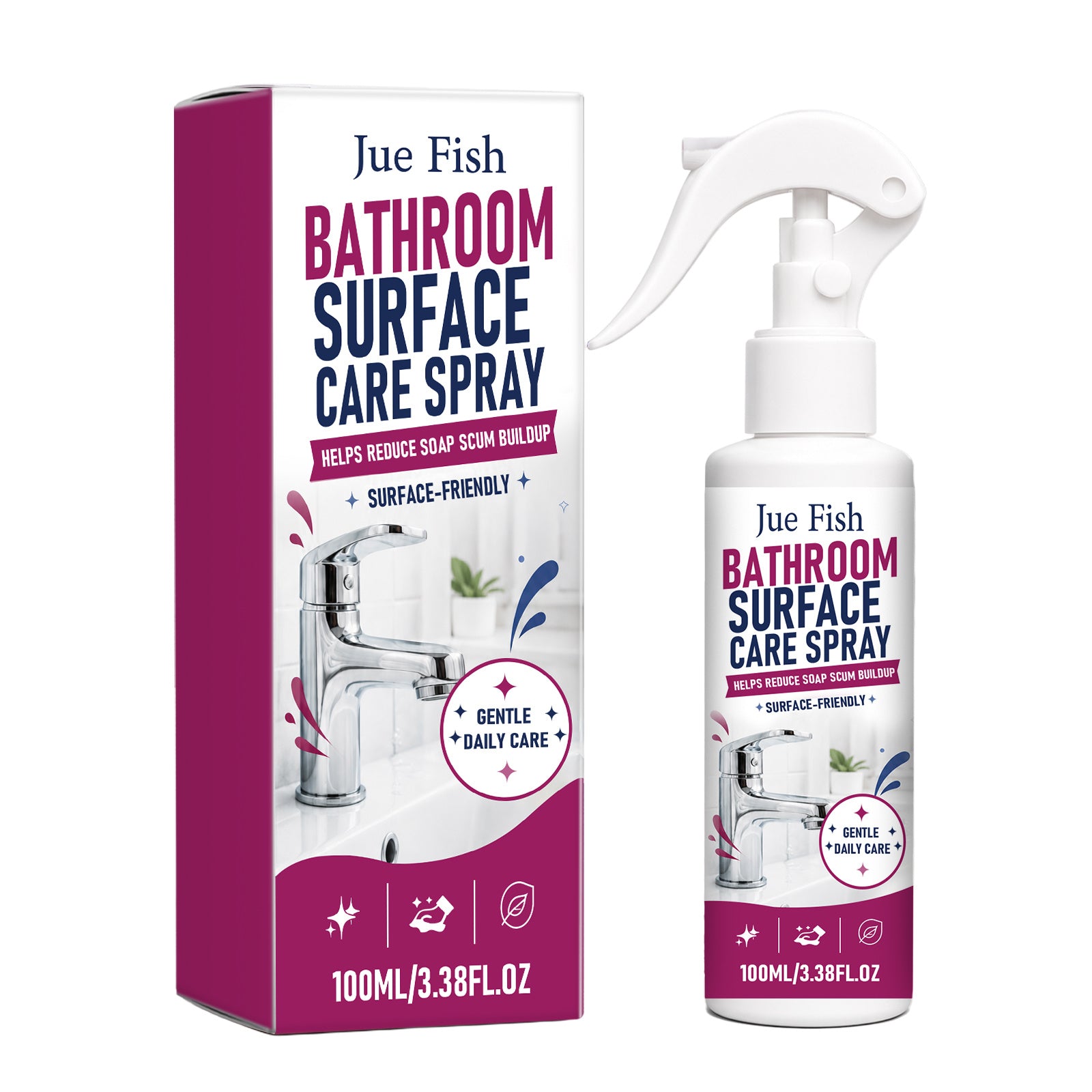 Spray nettoyant salle de bain pour l'entretien des surfaces