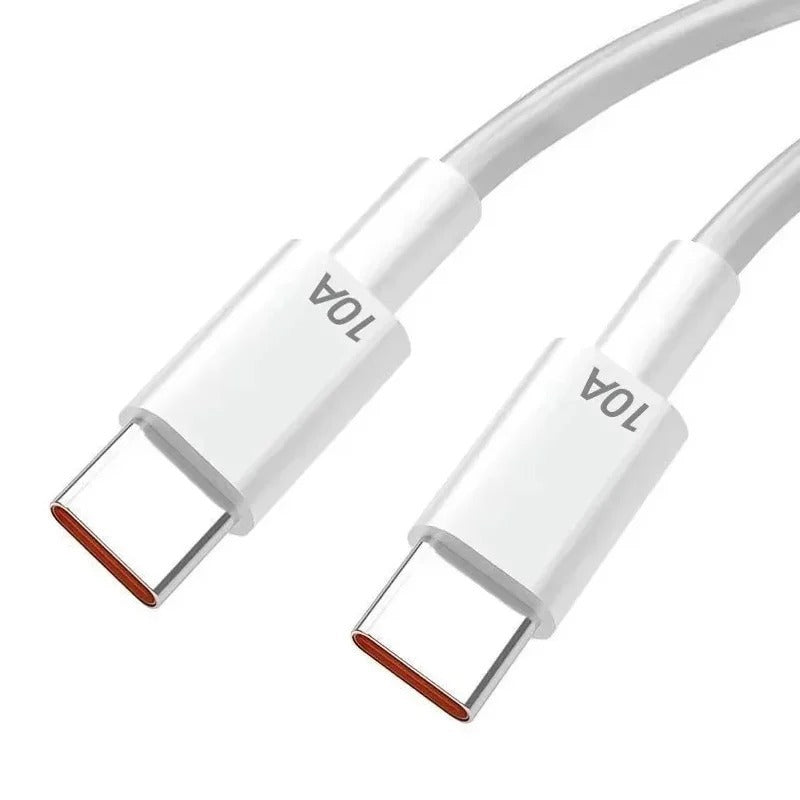 Fiberglass Fast Charge Line Dual Type-C USB Cable