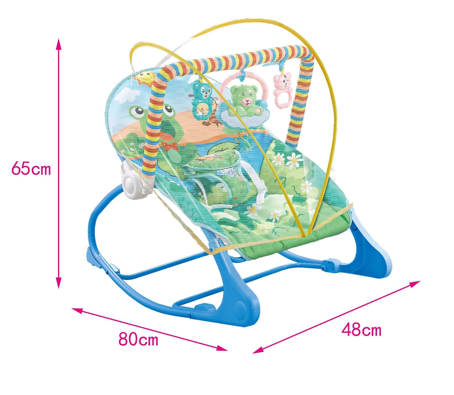 Baby Rocking Chair Baby Rocking Bed Portable pliable Coax avec Mosquito Net