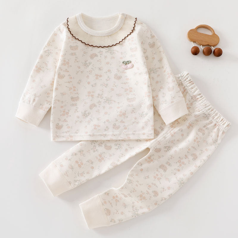 Bébé ensemble de deux pièces sans couture conception couche de base essentielle pour les nouveaux-nés