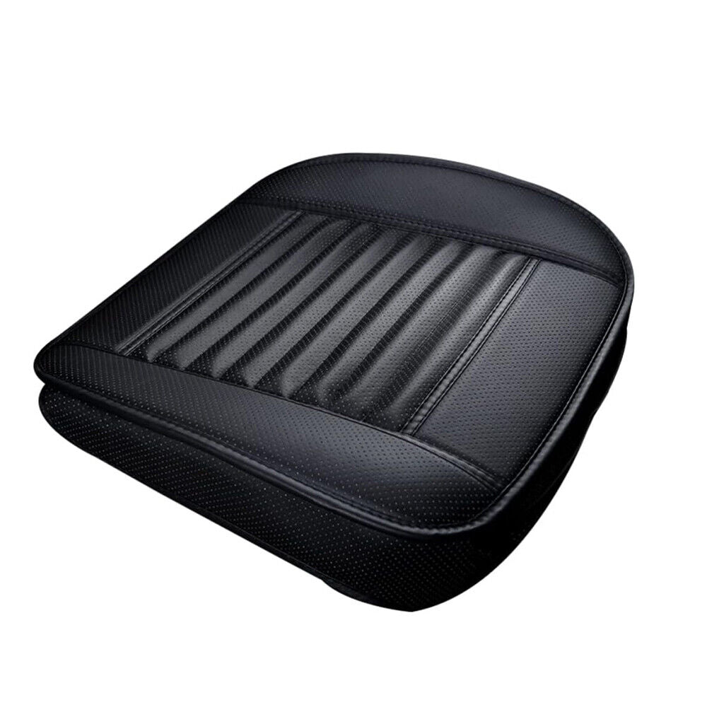 1Pcs 3D voiture couverture de siège avant tapis de coussin en cuir PU plein surround