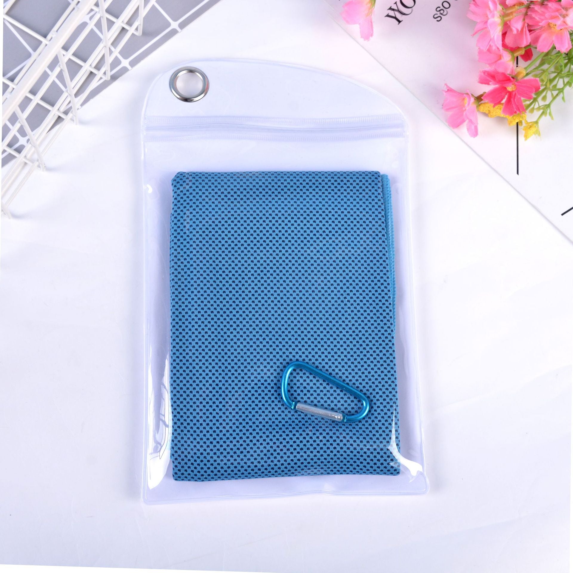 Serviette de glace à double couche de refroidissement d'été