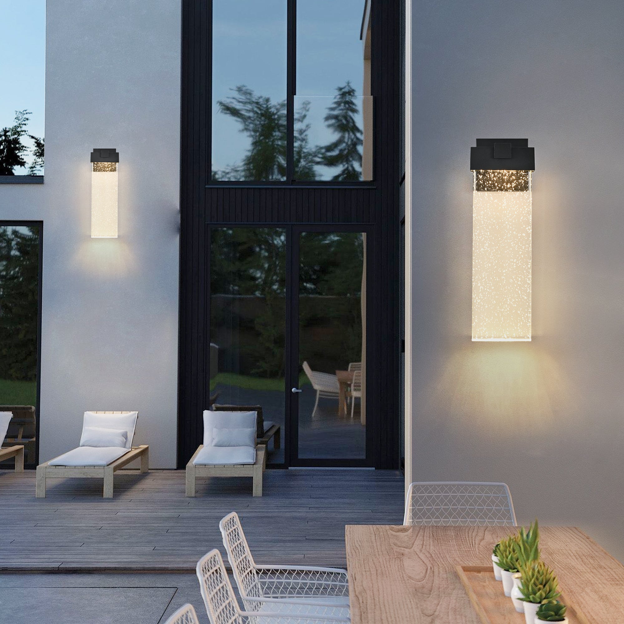 18"(H) 1-pack 12W Modern Outdoor Wall Light luminaire