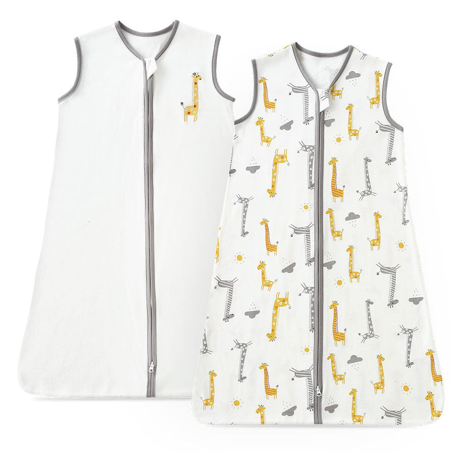 0-2 ans vieux coton été mince nouveau-né sans manches hommes et femmes bébé anti-kick Quilt