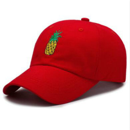 Cap de baseball en ananas brodé Coton réglable
