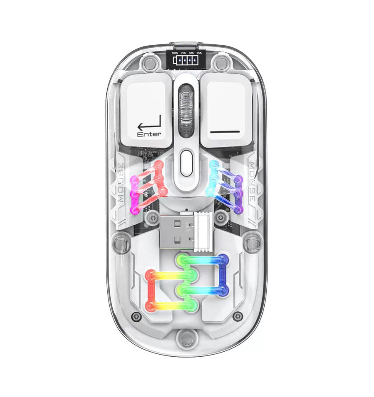 Une souris Bluetooth double mode Un bureau élégant essentiel