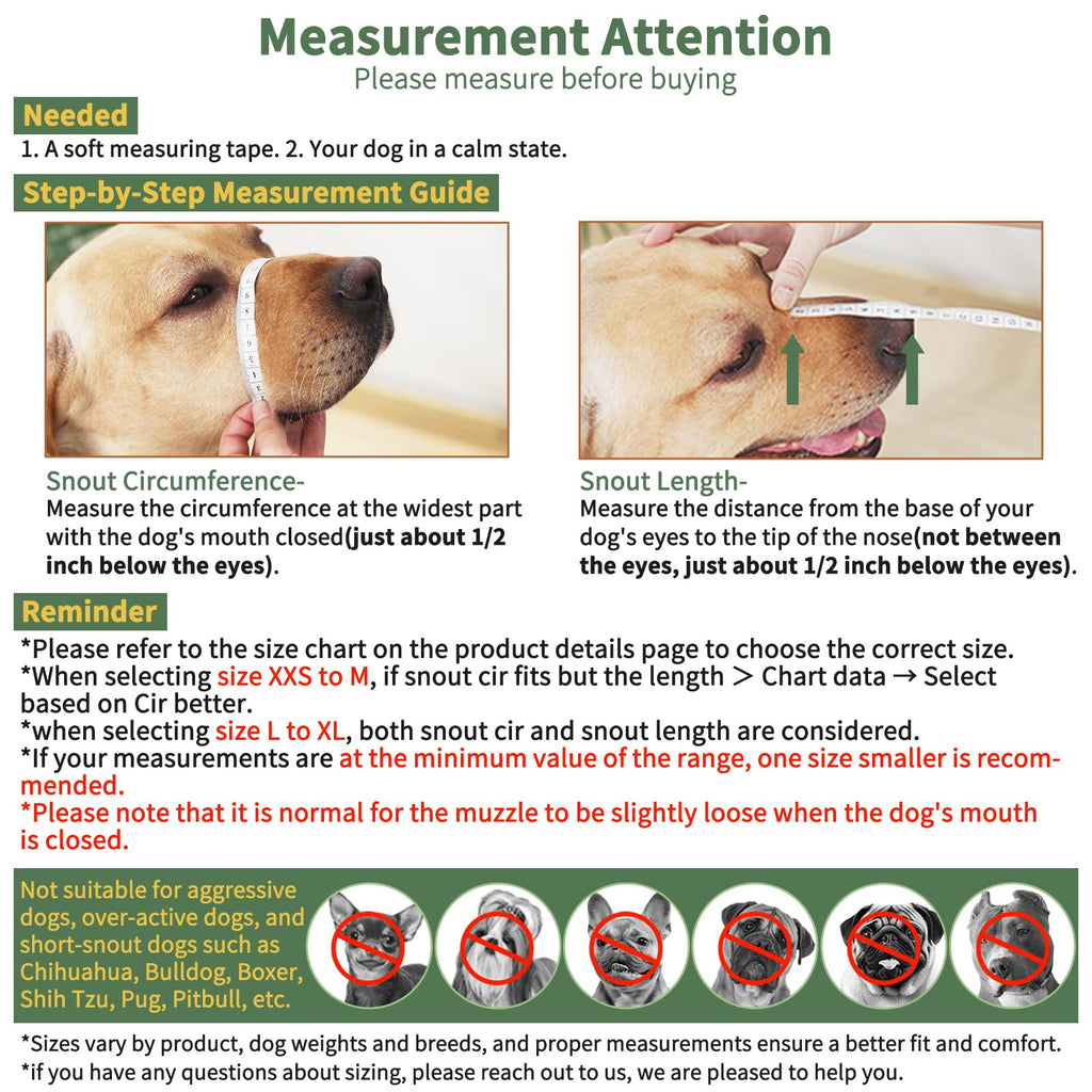 Muselière de Chien Mesh avec Panting Room pour grands chiens moyens Anti Scaveging Chewing Manger