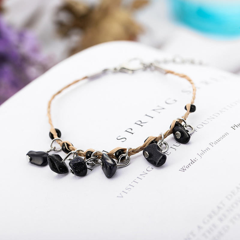 Bracelet de galets de Raffia