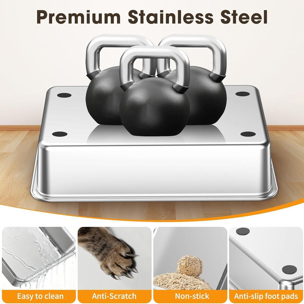 Stainless Steel Cat Litter Box