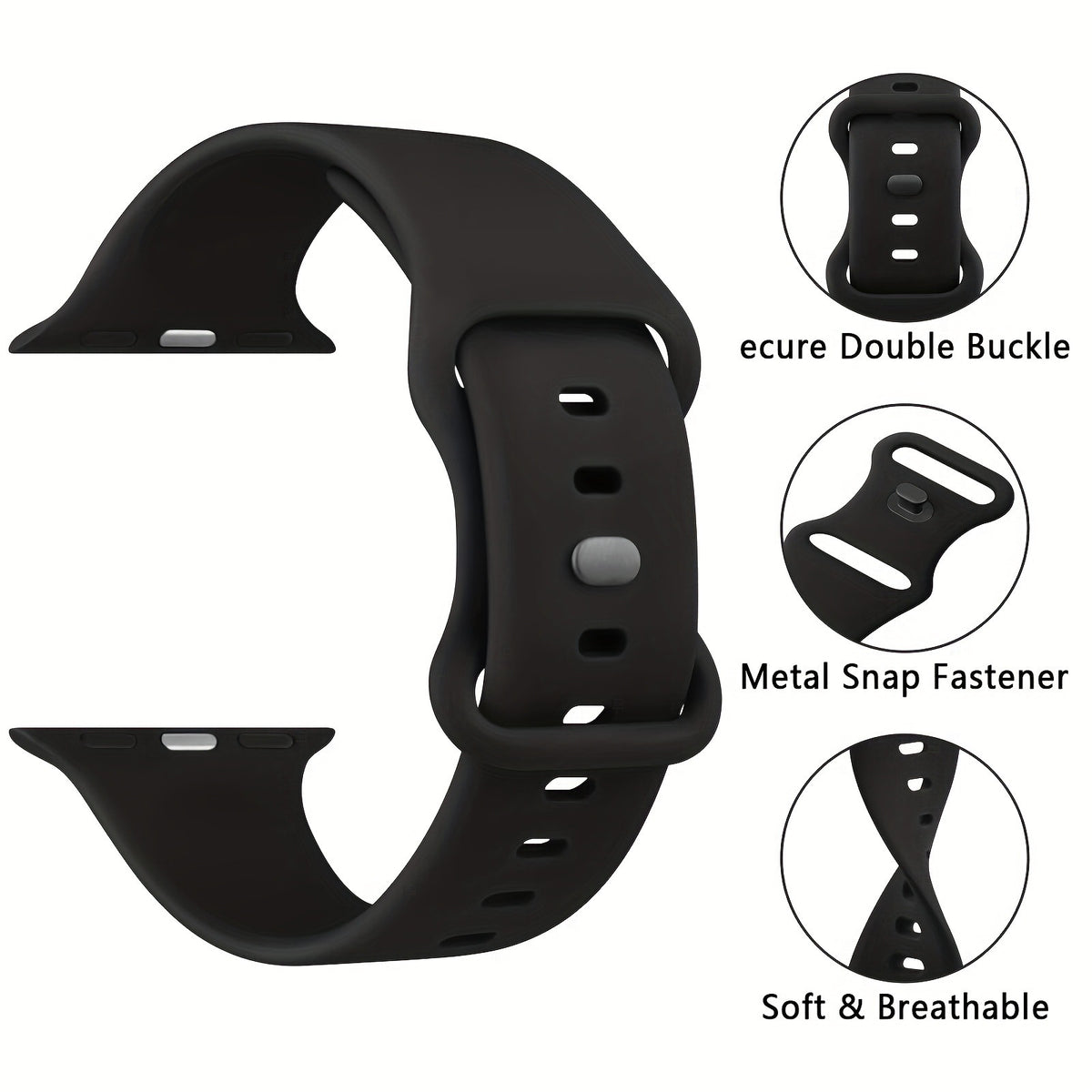 15-pack bande de silicone souple compatible avec I Watch Strap imperméable Sports IWatch Strap Re
