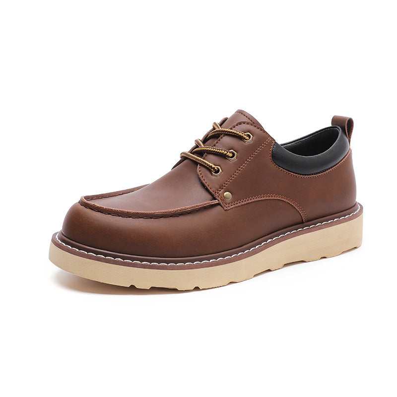 Chaussures de travail américaines Bas-top hommes Martin Bottes Grande Tête Chaussures en cuir véritable Chaussures en cuir
