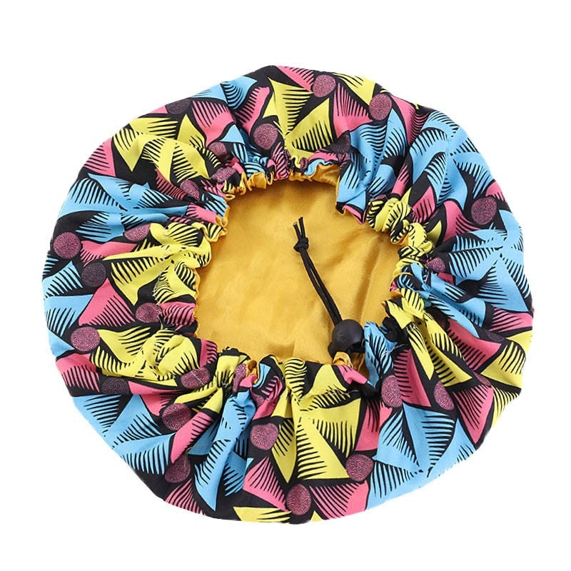 Chapeau rond double couche imprimé