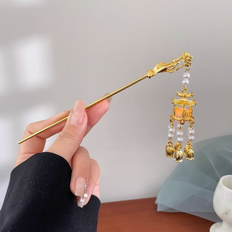 Robe Accessoires Hairpin Headwear Antique Style Plaque Hairpin