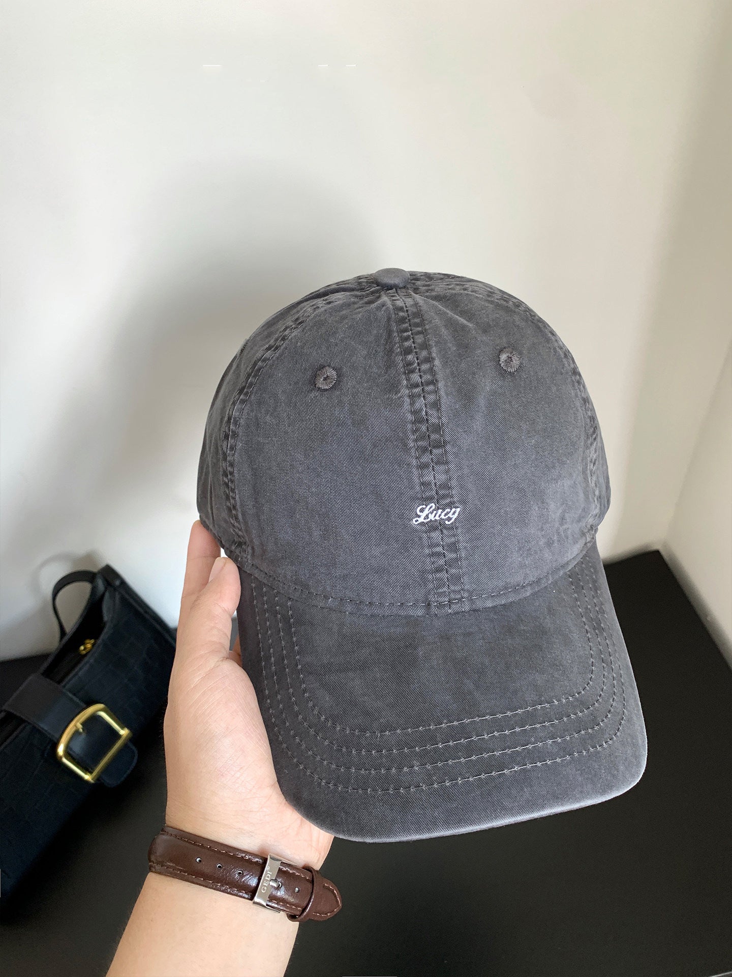 Casquette de baseball pour femmes, lavée à l'eau
