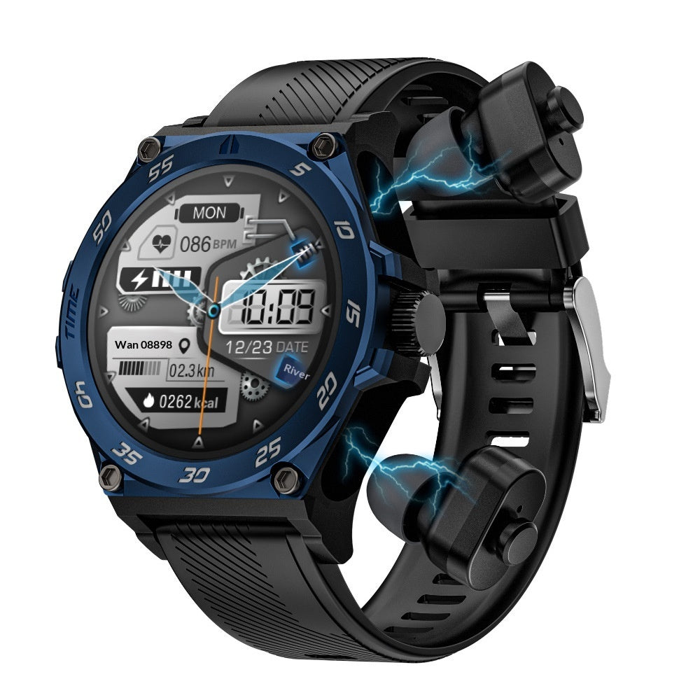 Smartwatch avec appel Bluetooth et écouteurs TWS en un seul
