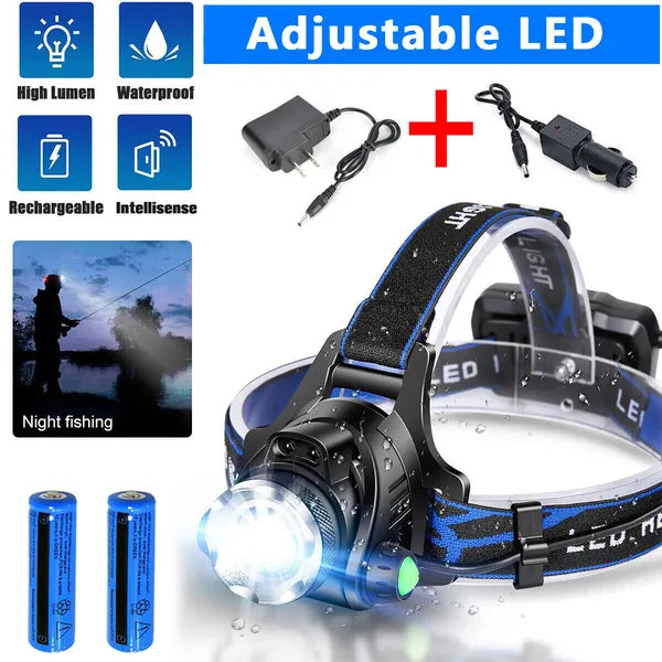 Lampe phare LED Rechargeabl lampe de poche lampe de poche lampe de camping lampe de travail
