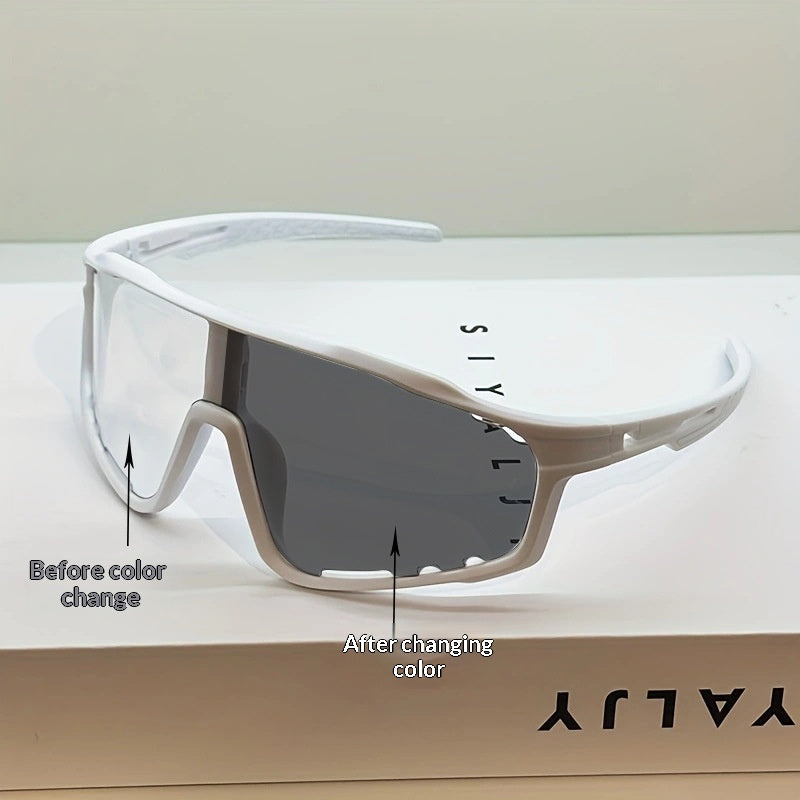 Lunettes de soleil à vélo à changement de couleur Unisexe