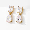 Boucles d'oreilles rétro longue goutte pour femmes