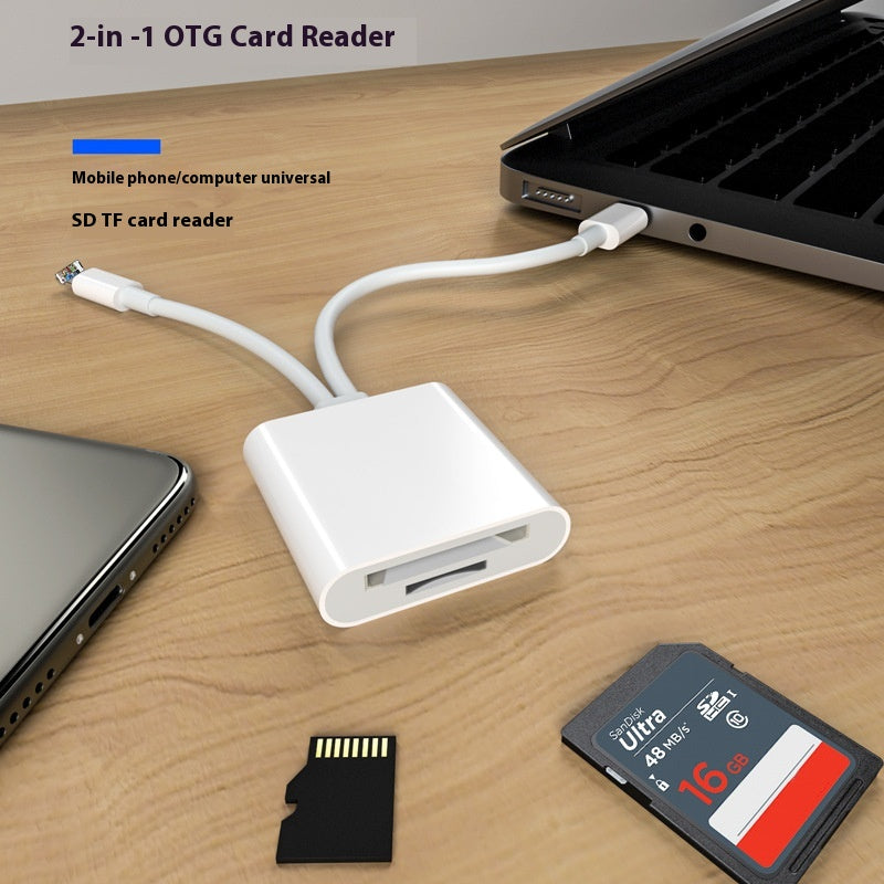 Type-c Mobile Phone Tablet SDTF Caméra lecteur de carte mémoire USBOTG Adaptateur câble