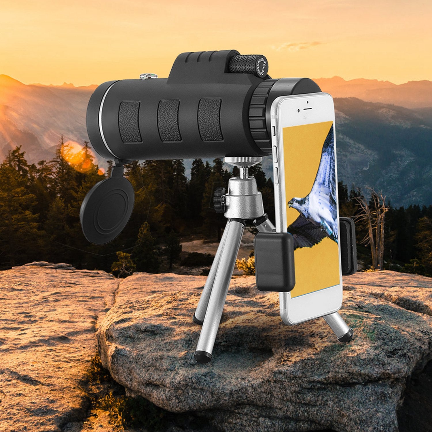 1Pc 40 Plus 40 télescope optique monoculaire HD avec objectif FMC pour vision extérieure basse lumière S