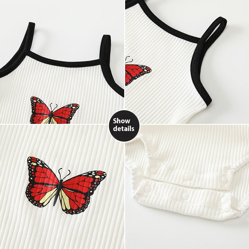 Maillot de saut Vêtements pour bébés Coton Sans manches Vêtements pour nouveau-nés Onesie