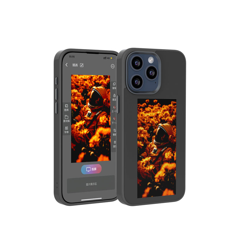 Case de téléphone de projection de la frontière de l'encre d'écran