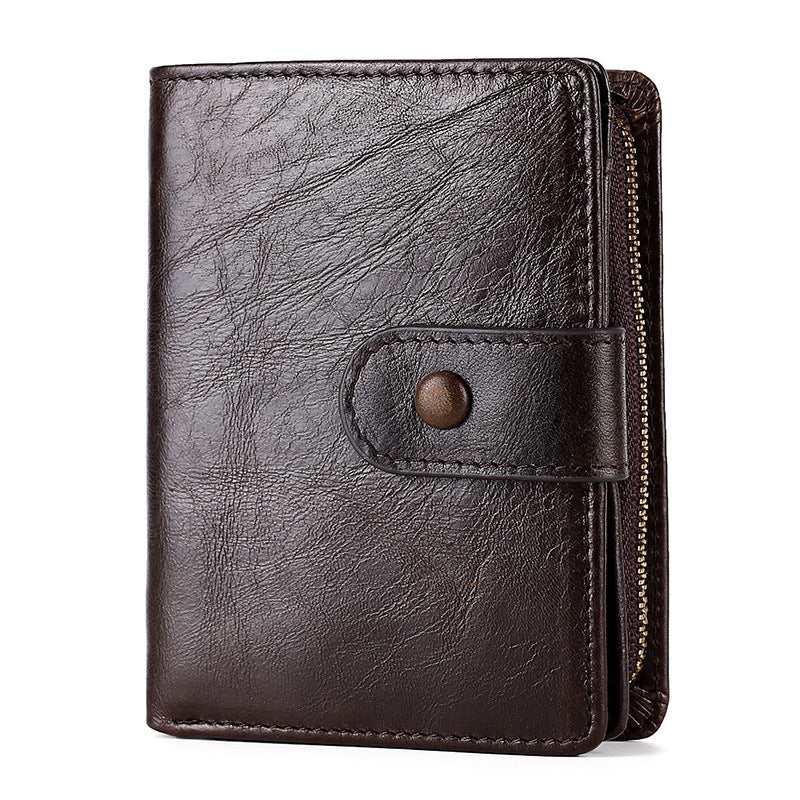Portefeuille en cuir multifonctionnel pour hommes