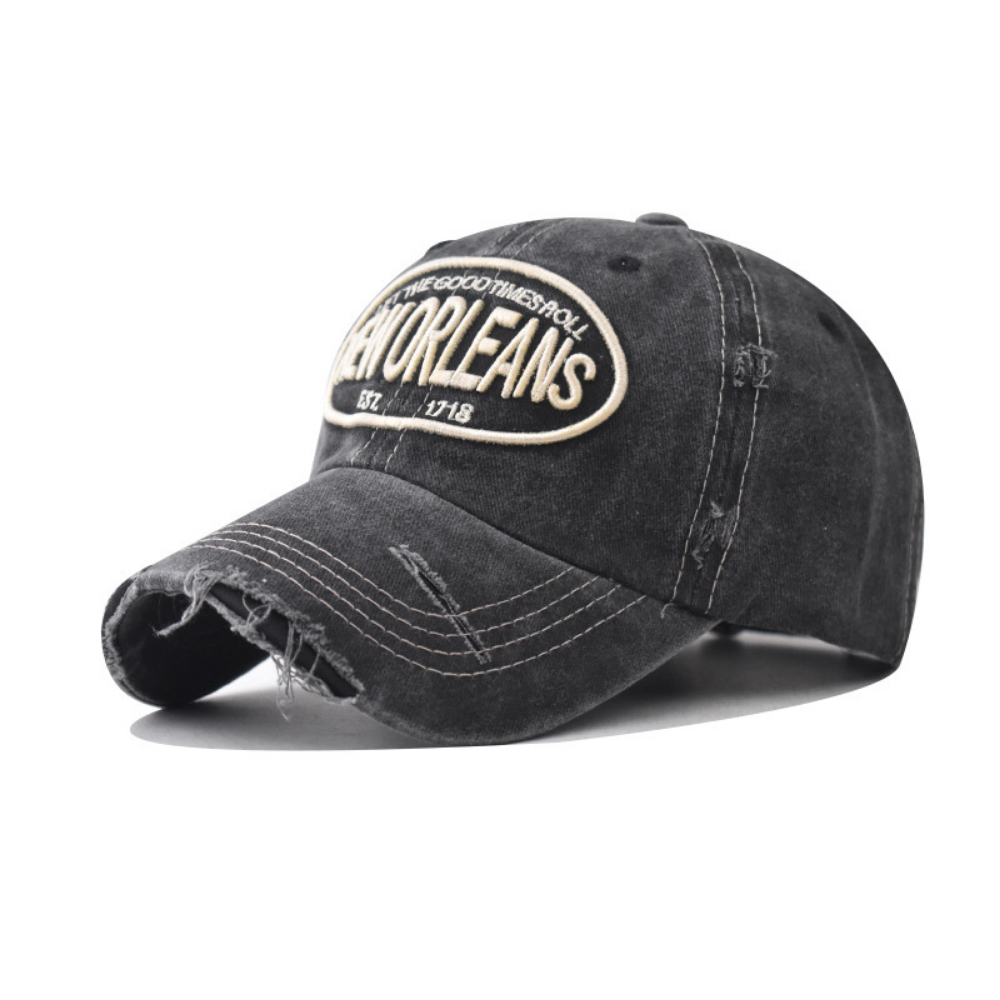 Hommes et femmes Stretchy Broded-edge Lettre Style tendance de baseball Cap Suitab