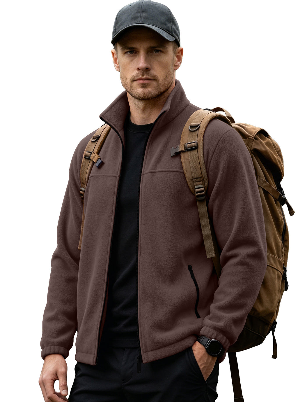 Veste de fermeture éclair pour hommes