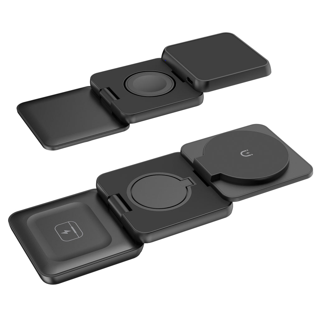 Support de téléphone mobile chargeur magnétique pliable