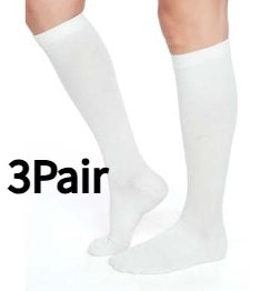 Chaussettes en coton noir Longueur du genou