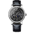 Mécanique homme avec Tourbillon Phase de lune haut de gamme et Starry Sky Design Résistant à l'eau