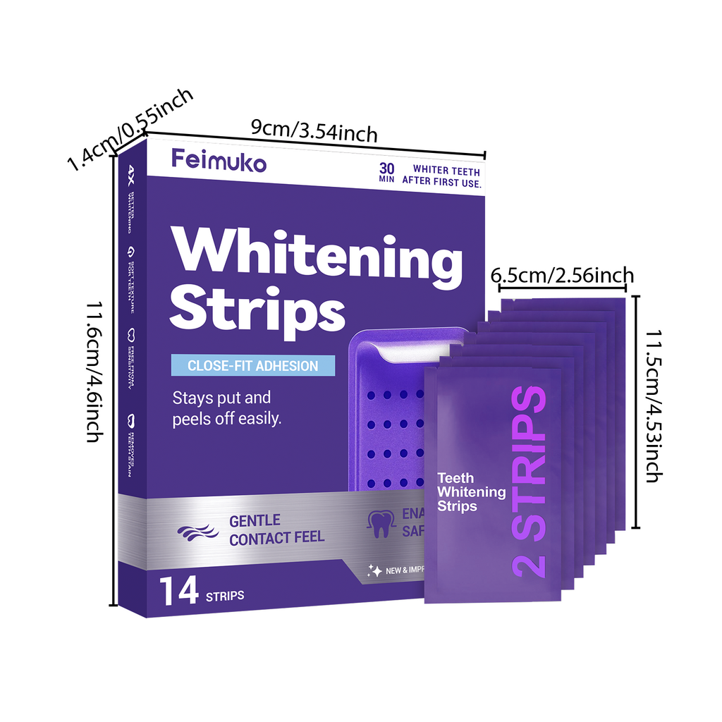 Stickers Dents Blanchiment Violet et Abancissement 7 Pièces par Pack