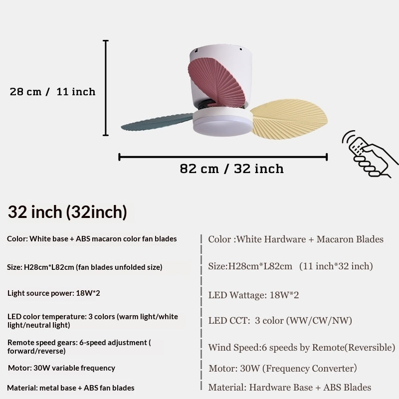 Rétro ventilateur de plafond lumière pour les salles à mangerquiet et élégant