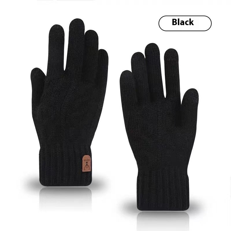 Conduite et équitation Gants tricotés Woolen à l'épreuve du froid