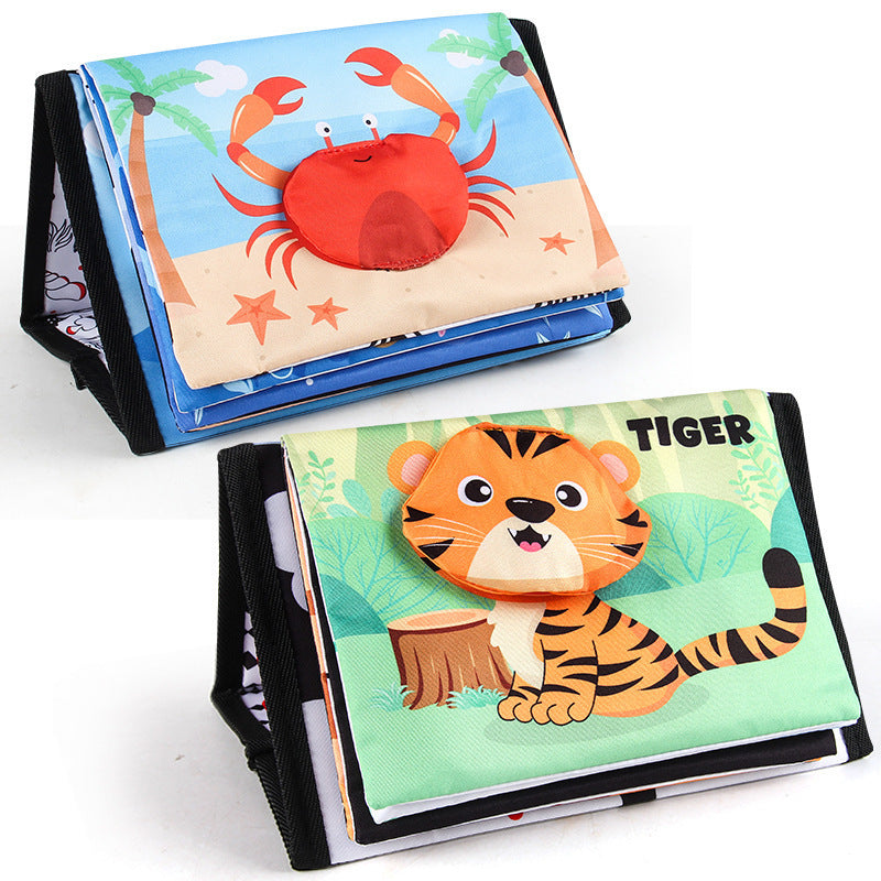 Baby Cloth Book Animal Tail Jouets d'éducation précoce