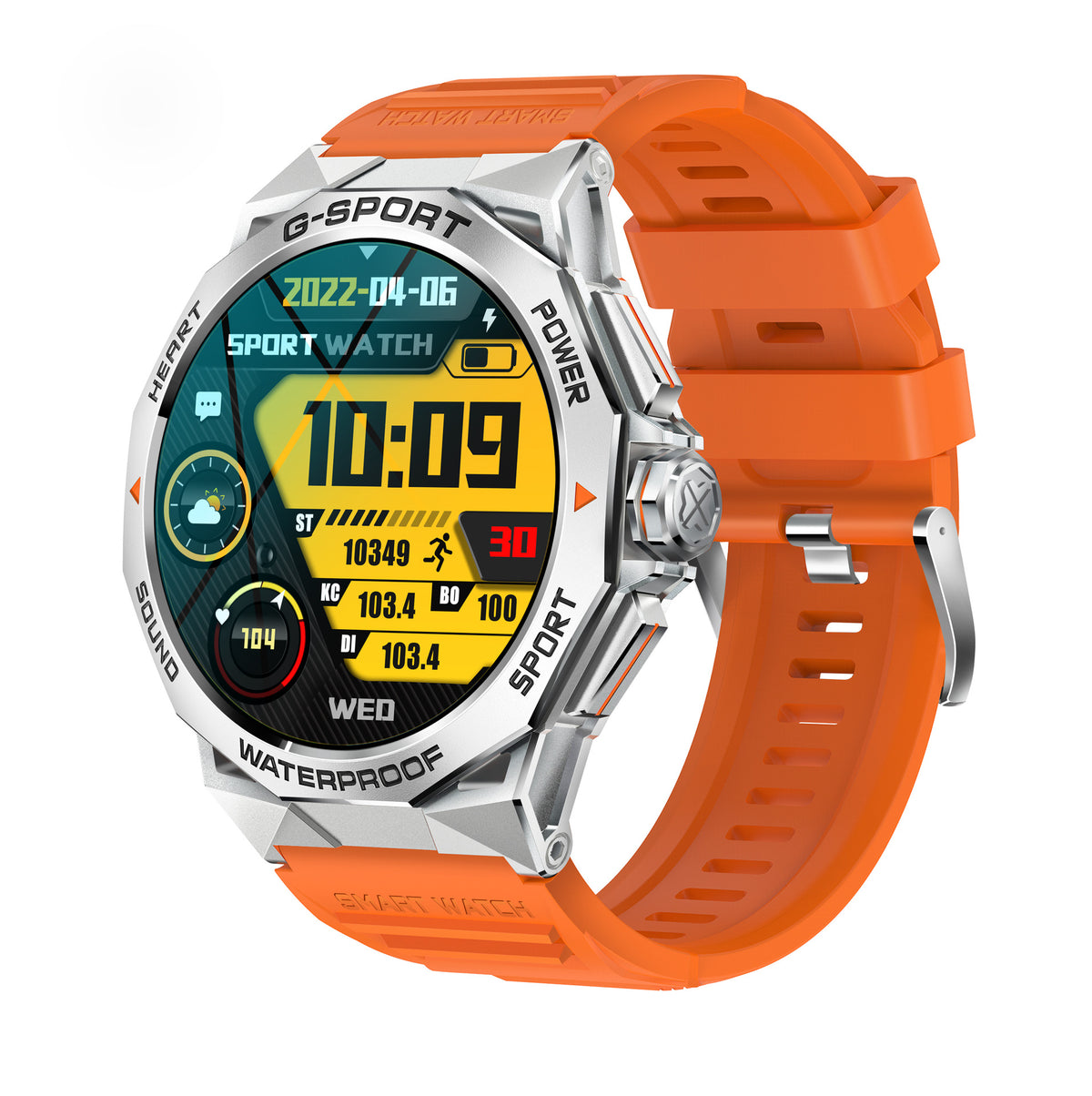 Écran Bluetooth appelant la météo Fréquence cardiaque Surveillance de l'oxygène du sang Smart Watch