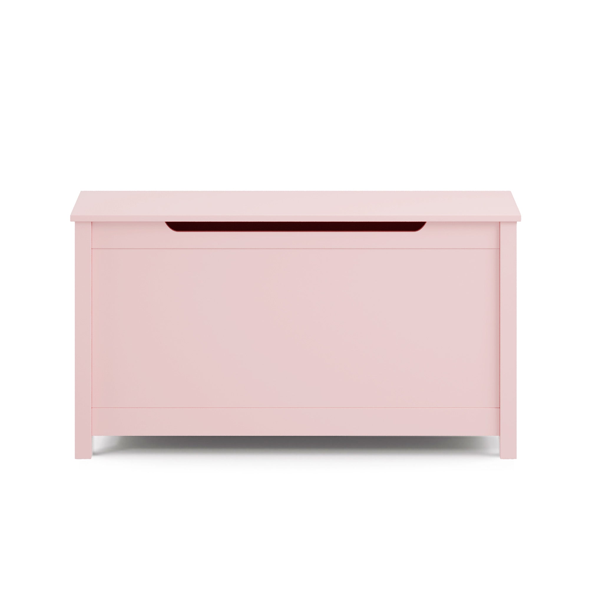Rangement de boîtes de jouets en bois pour enfants avec couvercle à charnières de sécurité pour les 2 ans et plus (Pink)