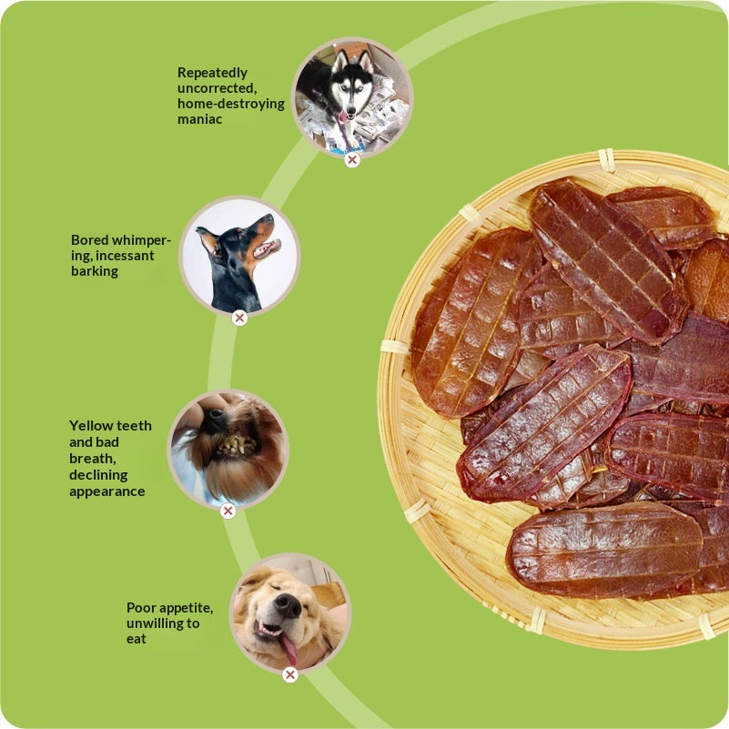 Snacks d'animaux de compagnie Tranches minces Pas d'additifs pour l'entraînement des récompenses et des dents