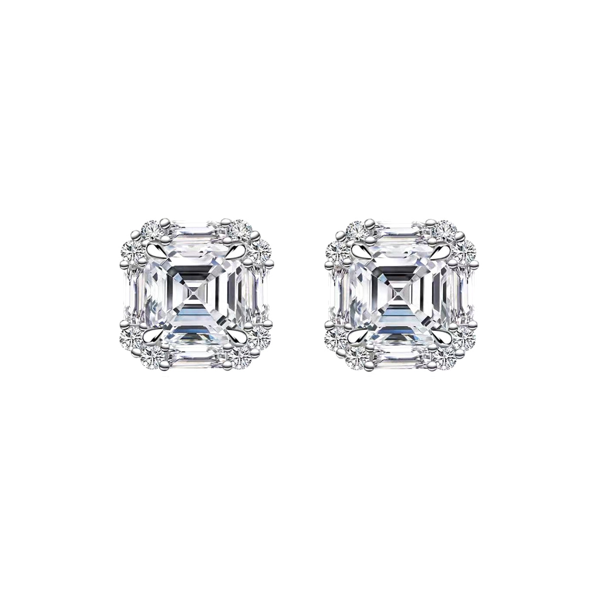 S925 Boucles d'oreilles en acier inoxydable
