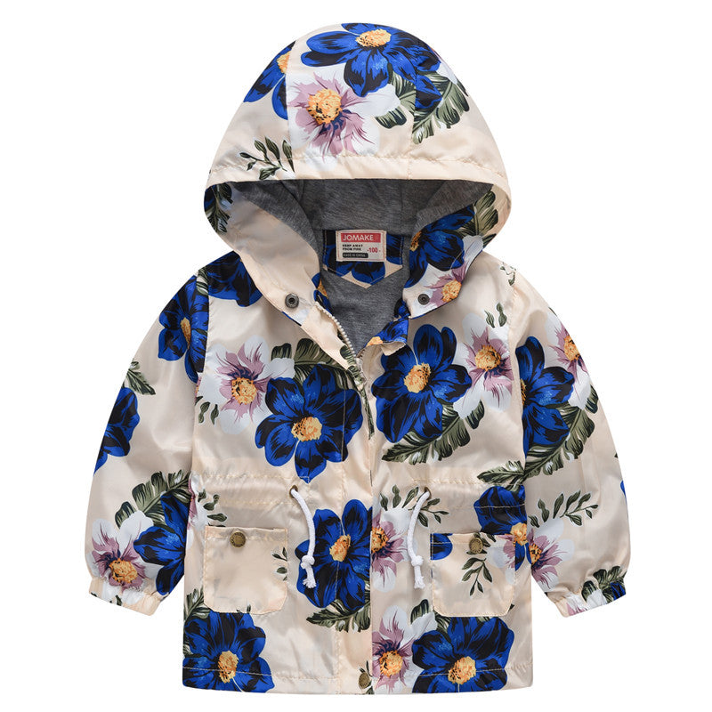 Le printemps et l'automne mince à capuche bébé mignon Zipper veste pour enfants