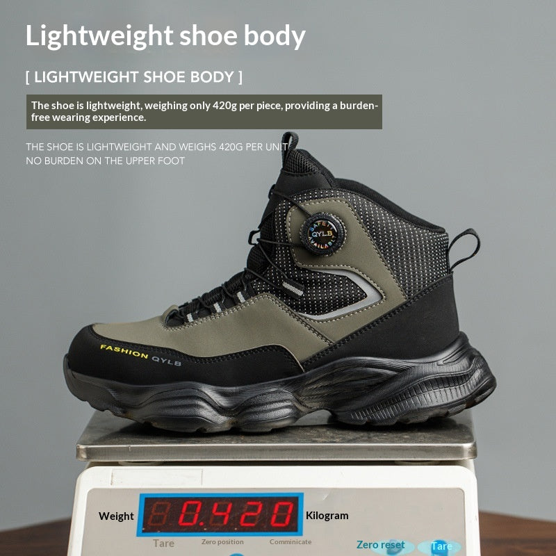 Confortable Chaussures de sécurité durables avec une boucle rotative à libération rapide