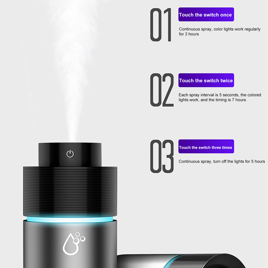 Mini vaporisateur de voiture Humidificateur purifiant d'air